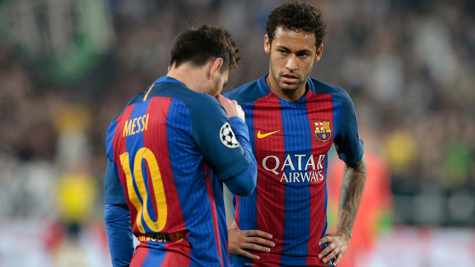 Messi dan Neymar yang tidak mampu berbuat banyak dalam laga kontra Juventus
